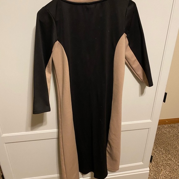 EllumiNation black/tan dress size medium - Picture 2 of 4